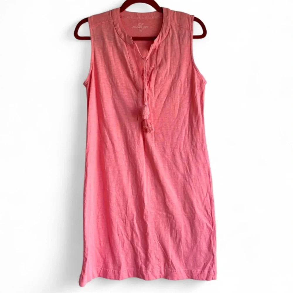 Vineyard Vines Sleeveless Tassel Tie Neck Cotton Dress Size XS - Picture 1 of 5